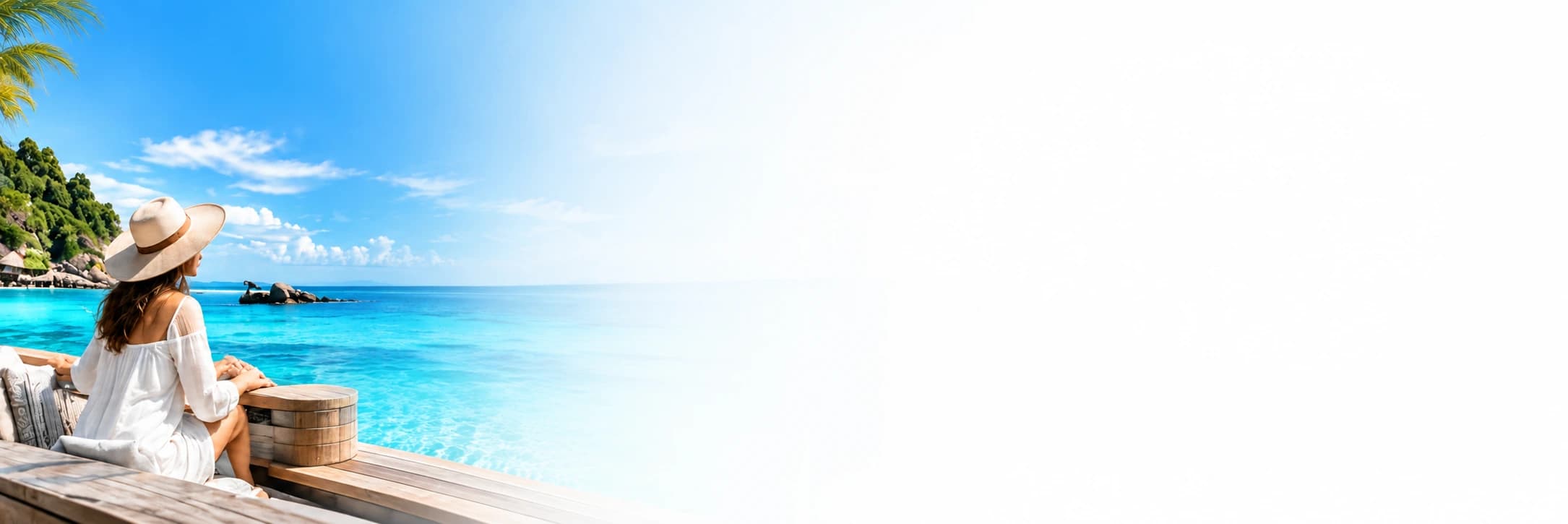 Employee relaxing on a beach holiday booked with Benefitwise travel benefits